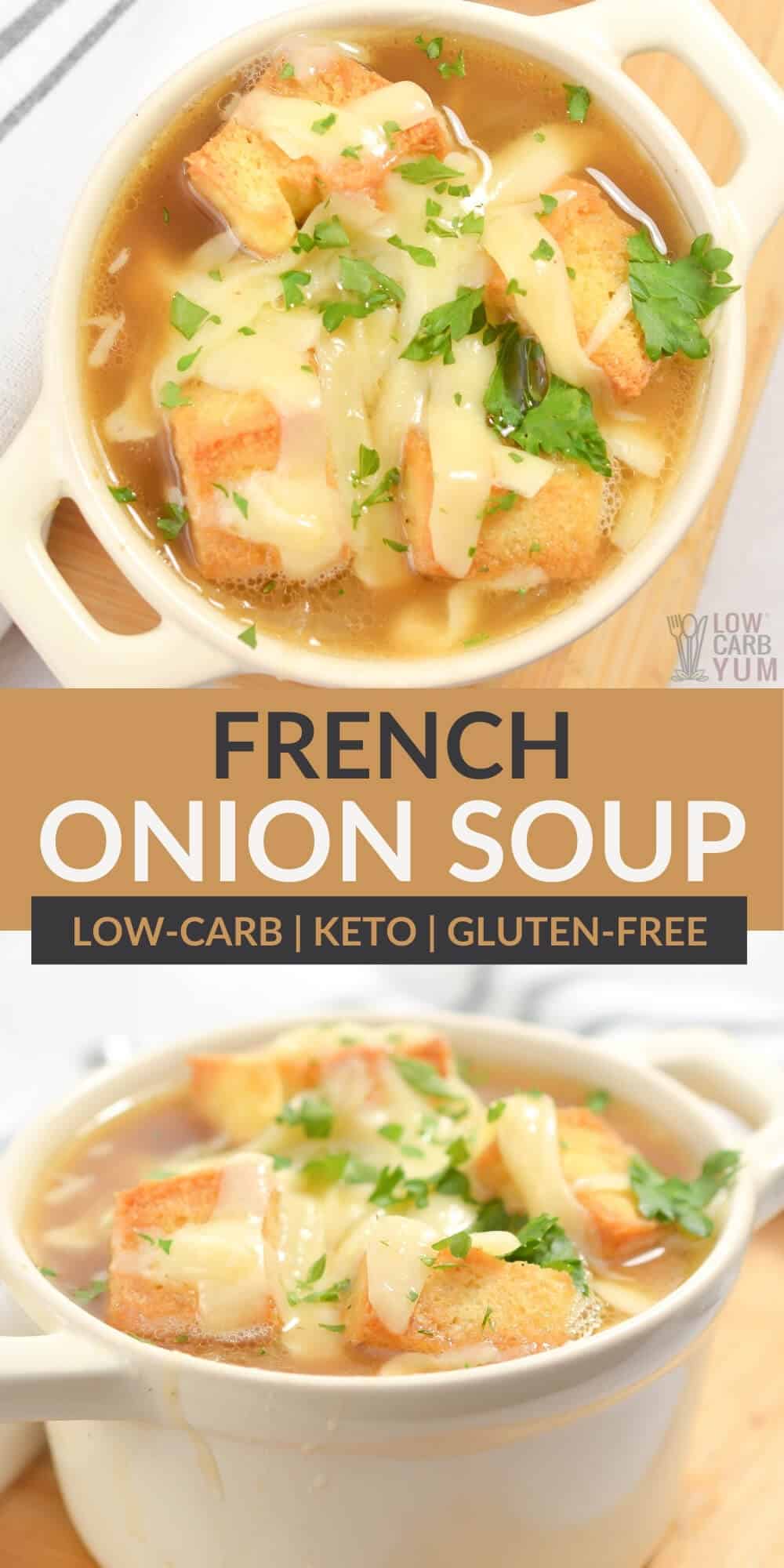 keto french onion soup pinterest image