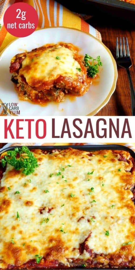 low carb keto lasagna recipe
