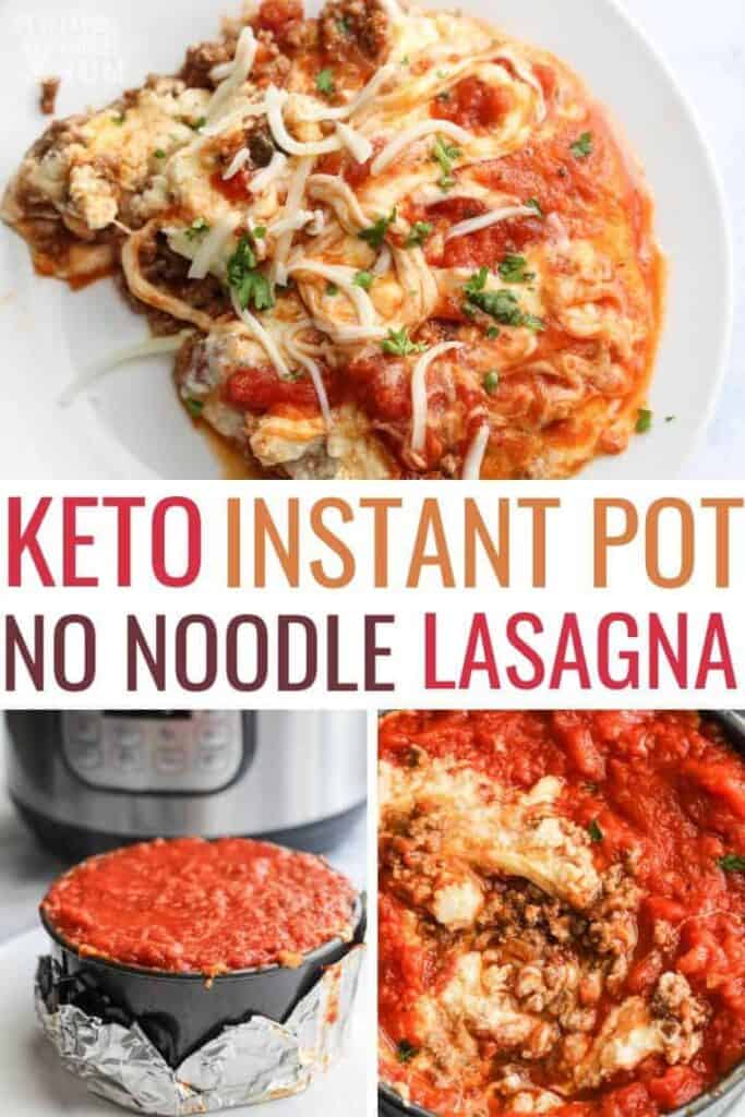 Keto Instant Pot No Noodle Lasagna
