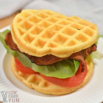 wonder bread chaffle sandwich.